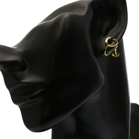 Open Heart Earrings 18K Yellow Gold 9.9mm 18K Yellow Gold