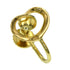 Open Heart Earrings 18K Yellow Gold 9.9mm 18K Yellow Gold