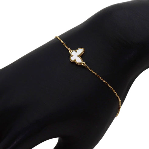 Sweet Papillon Bracelet 18K Yellow Gold with Shell