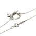 Cross Ribbon Pendant Necklace Sterling Silver