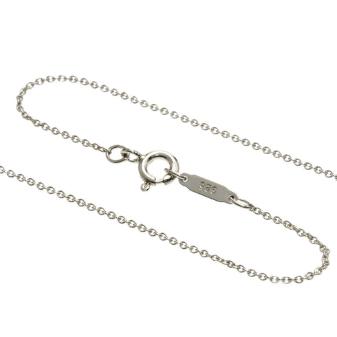 Cross Ribbon Pendant Necklace Sterling Silver