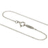 Cross Ribbon Pendant Necklace Sterling Silver