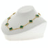 Vintage Alhambra Pendant Necklace 18K Yellow Gold and Malachite