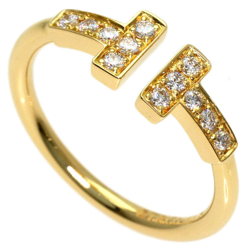 T Wire Ring 18K Yellow Gold with Diamond