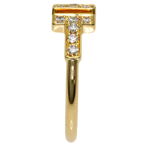T Wire Ring 18K Yellow Gold with Diamond