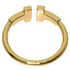 T Wire Ring 18K Yellow Gold with Diamond