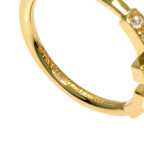 T Wire Ring 18K Yellow Gold with Diamond