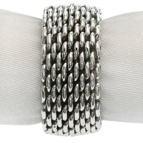 Somerset Mesh Ring Sterling Silver