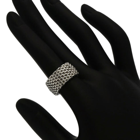 Somerset Mesh Ring Sterling Silver