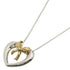 Pendant Necklace Sterling Silver and 18K Yellow Gold
