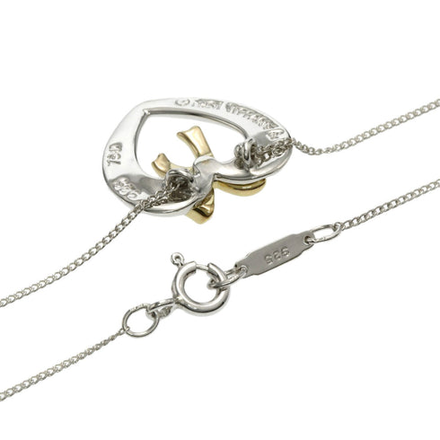 Pendant Necklace Sterling Silver and 18K Yellow Gold