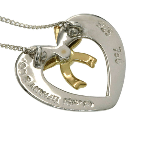 Pendant Necklace Sterling Silver and 18K Yellow Gold