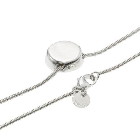 Initial M Pendant Necklace Sterling Silver