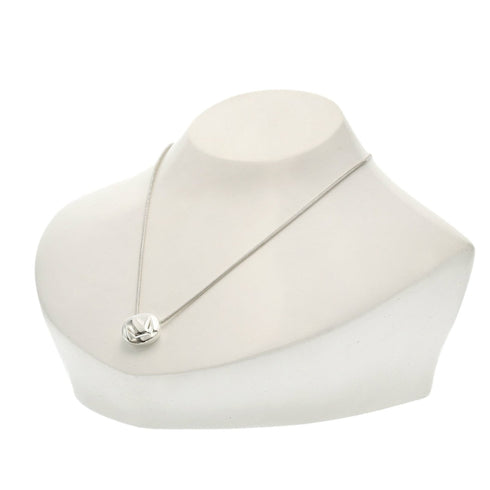 Initial M Pendant Necklace Sterling Silver