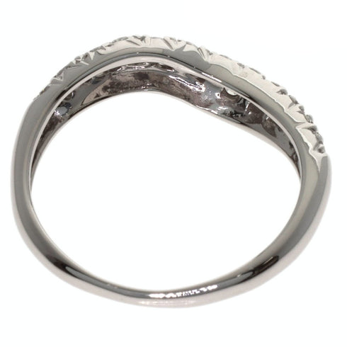 Band Ring 18K White Gold with Diamond