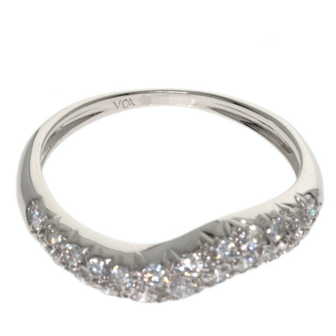 Band Ring 18K White Gold with Diamond
