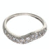Band Ring 18K White Gold with Diamond