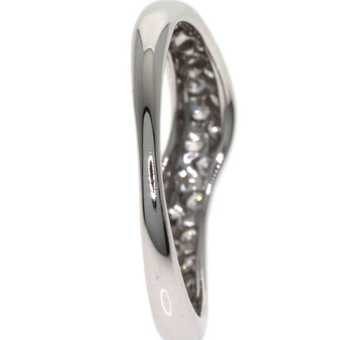 Band Ring 18K White Gold with Diamond