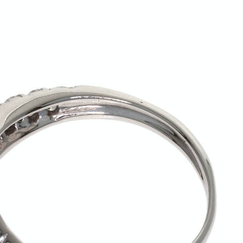 Band Ring 18K White Gold with Diamond