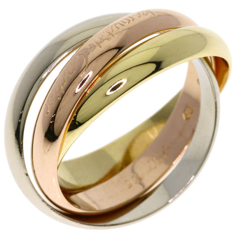 Vendome Louis Cartier Band Ring 18K Tricolor Gold