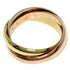 Vendome Louis Cartier Band Ring 18K Tricolor Gold