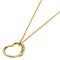 Open Heart Pendant Necklace 18K Yellow Gold 12.3mm