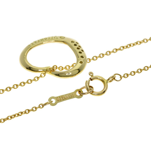 Open Heart Pendant Necklace 18K Yellow Gold 12.3mm