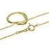 Open Heart Pendant Necklace 18K Yellow Gold 12.3mm