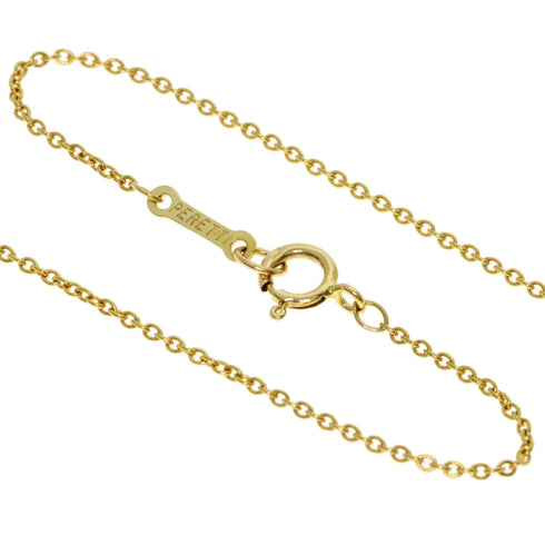 Open Heart Pendant Necklace 18K Yellow Gold 12.3mm