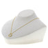 Open Heart Pendant Necklace 18K Yellow Gold 12.3mm