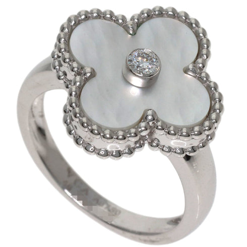 Vintage Alhambra Ring 18K White Gold