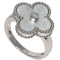 Vintage Alhambra Ring 18K White Gold
