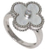 Vintage Alhambra Ring 18K White Gold