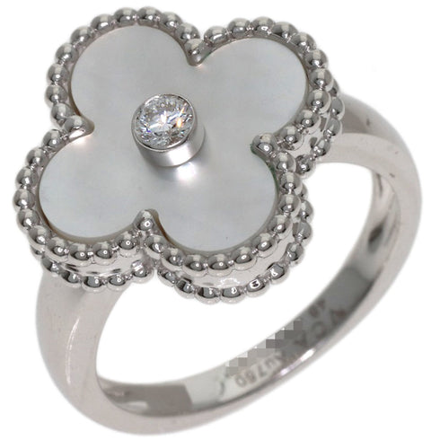 Vintage Alhambra Ring 18K White Gold
