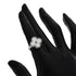 Vintage Alhambra Ring 18K White Gold