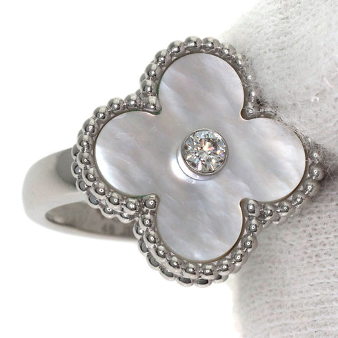 Vintage Alhambra Ring 18K White Gold