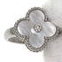 Vintage Alhambra Ring 18K White Gold