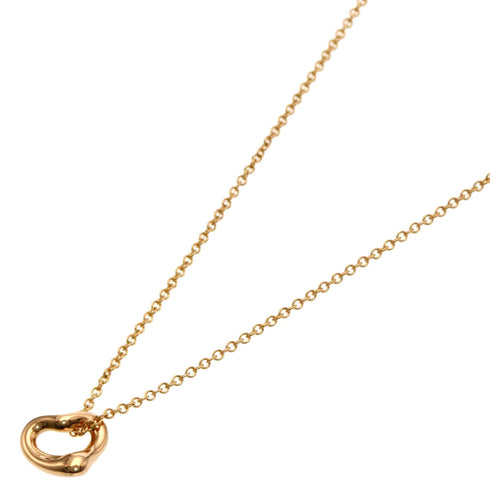 Open Heart Pendant Necklace 18K Rose Gold 6.8mm