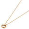 Open Heart Pendant Necklace 18K Rose Gold 6.8mm