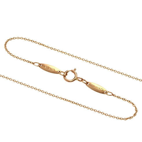 Open Heart Pendant Necklace 18K Rose Gold 6.8mm