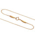 Open Heart Pendant Necklace 18K Rose Gold 6.8mm