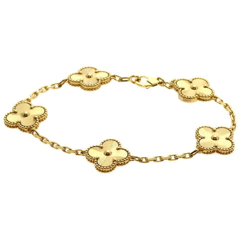 Vintage Alhambra Bracelet 18K Yellow Gold