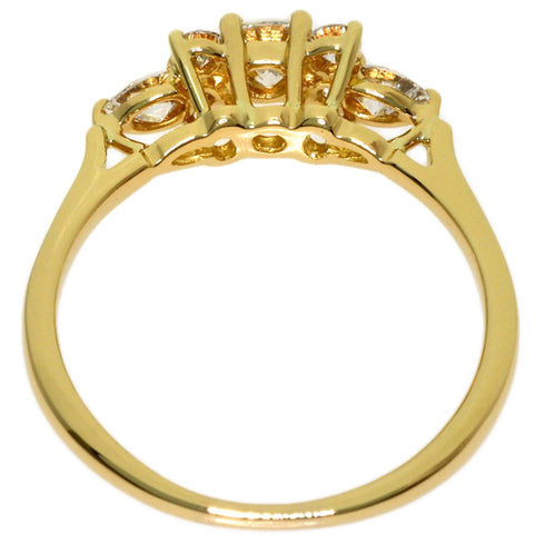 Seven-Stone Ring 18K Yellow Gold with Diamond