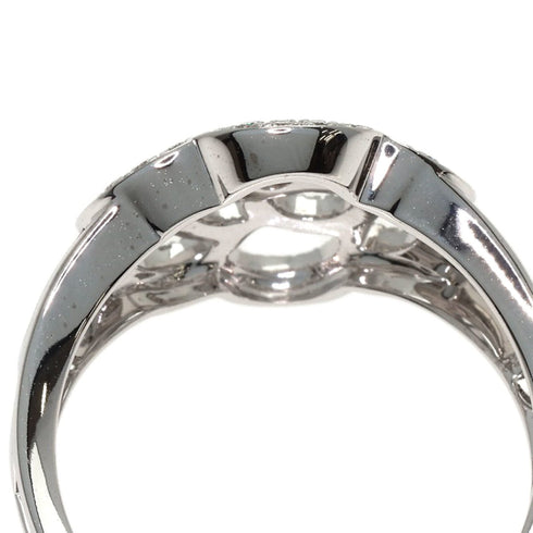 Camellia Ring 18K White Gold with Diamond