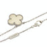 Vintage Alhambra Pendant Necklace 18K White Gold