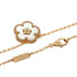 Lucky Spring Plum Blossom Pendant Necklace 18K Rose Gold with Shell