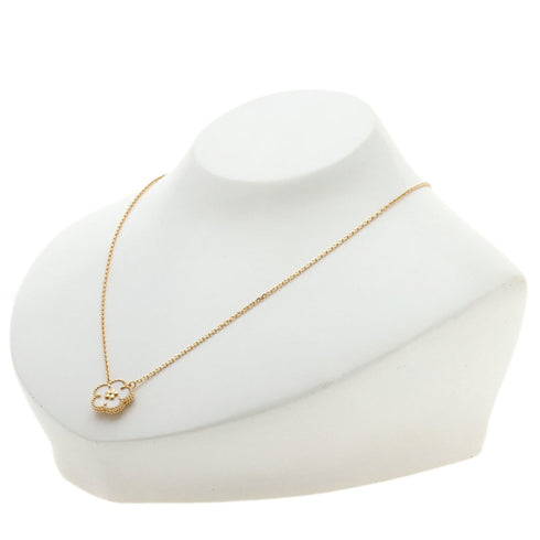 Lucky Spring Plum Blossom Pendant Necklace 18K Rose Gold with Shell