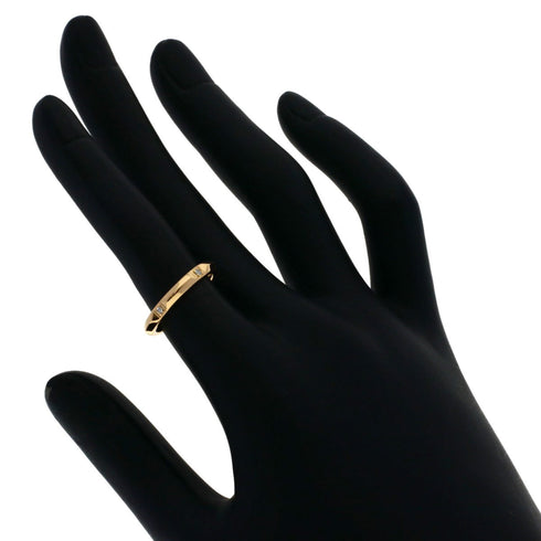 Band Ring 18K Rose Gold with Diamond