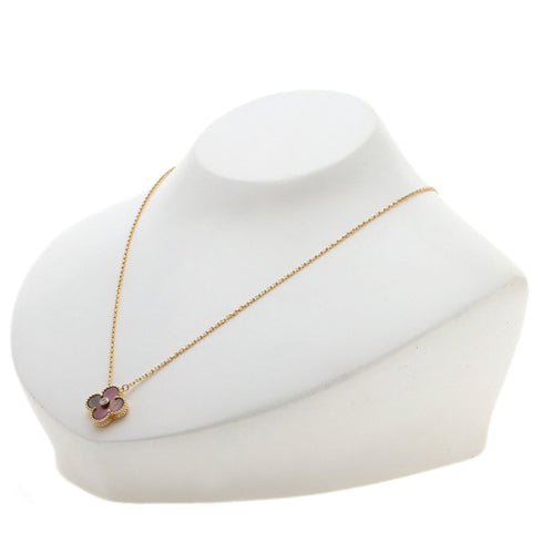 Vintage Alhambra Pendant Necklace 18K Rose Gold