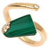 Band Ring 18K Rose Gold with Diamond and Malachite